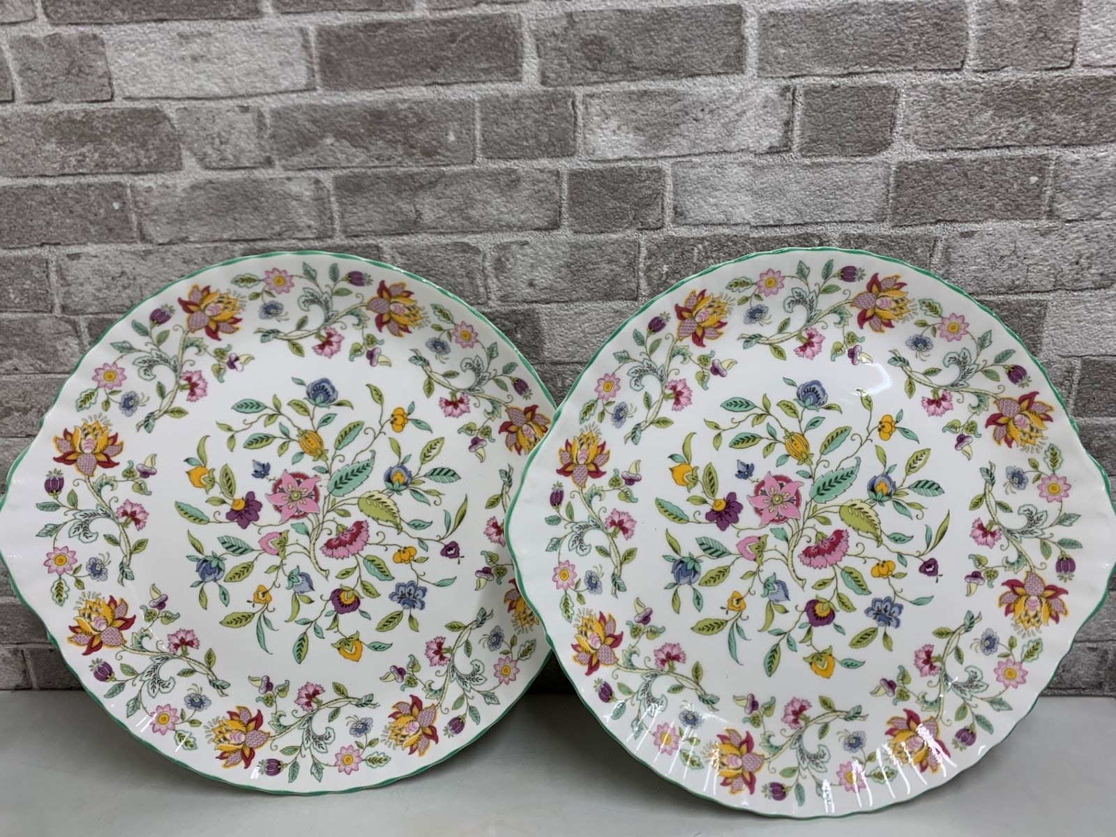 ミントン ハドンホール 大皿 四枚 MINTON ミントン ハドンホール 大皿プレート 31cm 2枚セット - メルカリ