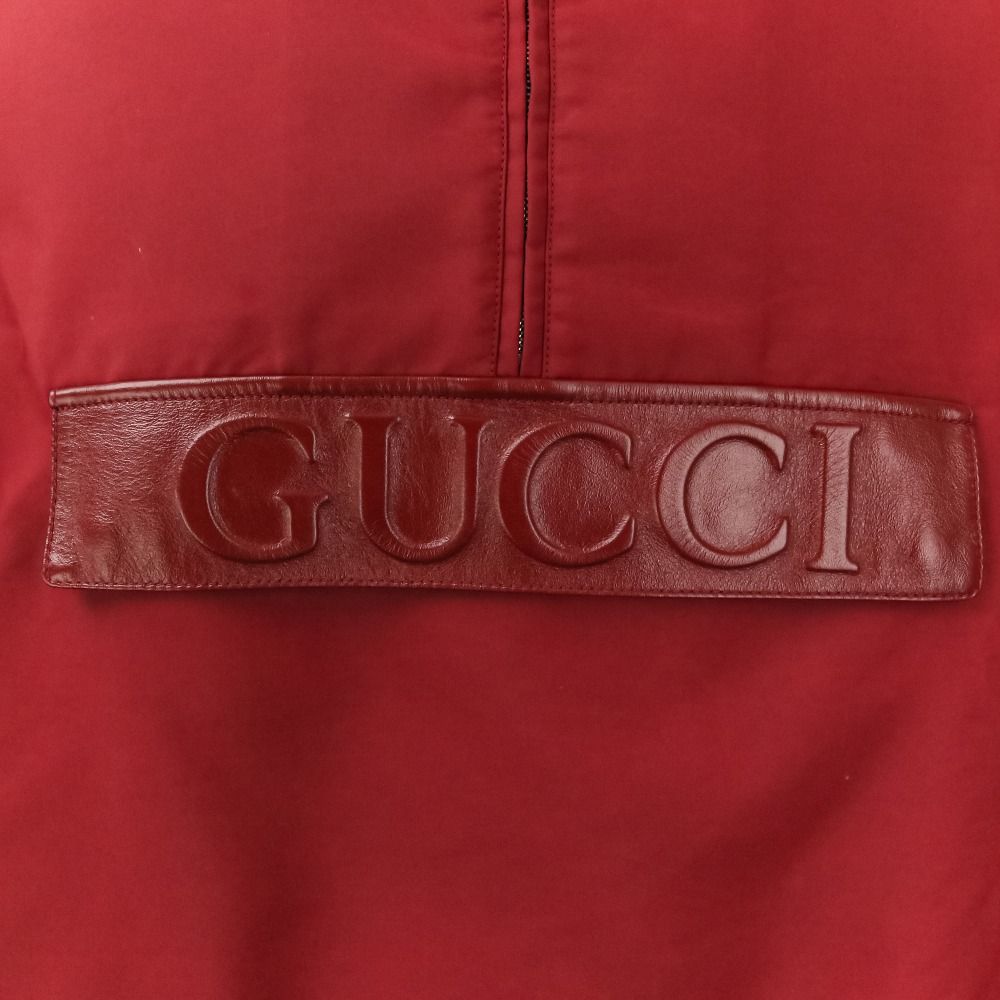 良品 25SS GUCCI グッチ エンボスロゴ ナイロンギャバジン ハーフ