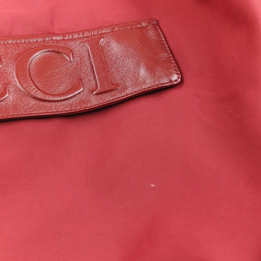 良品 25SS GUCCI グッチ エンボスロゴ ナイロンギャバジン ハーフ