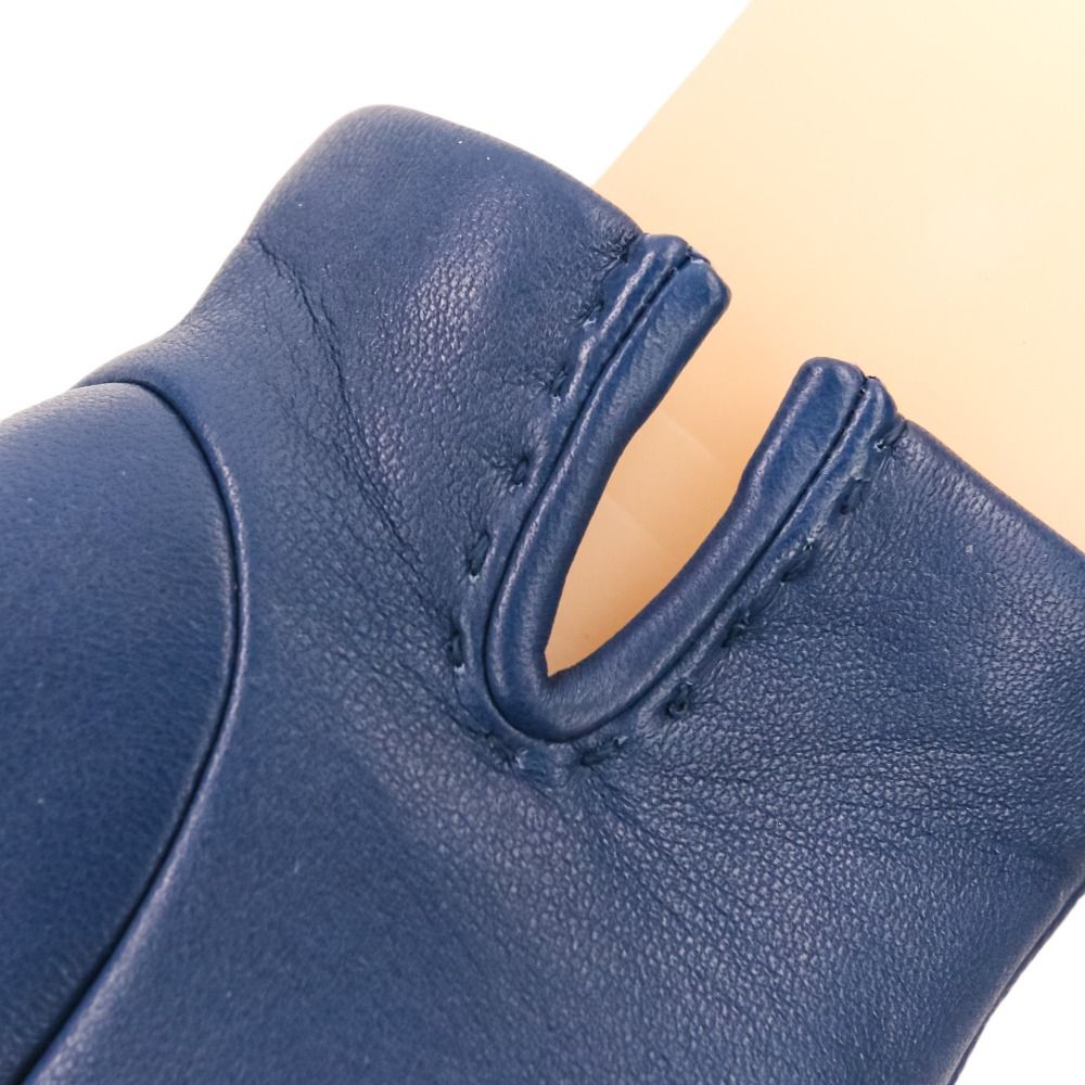未使用 HERMES エルメス シェーヌダンクル ステッチ レザーグローブ