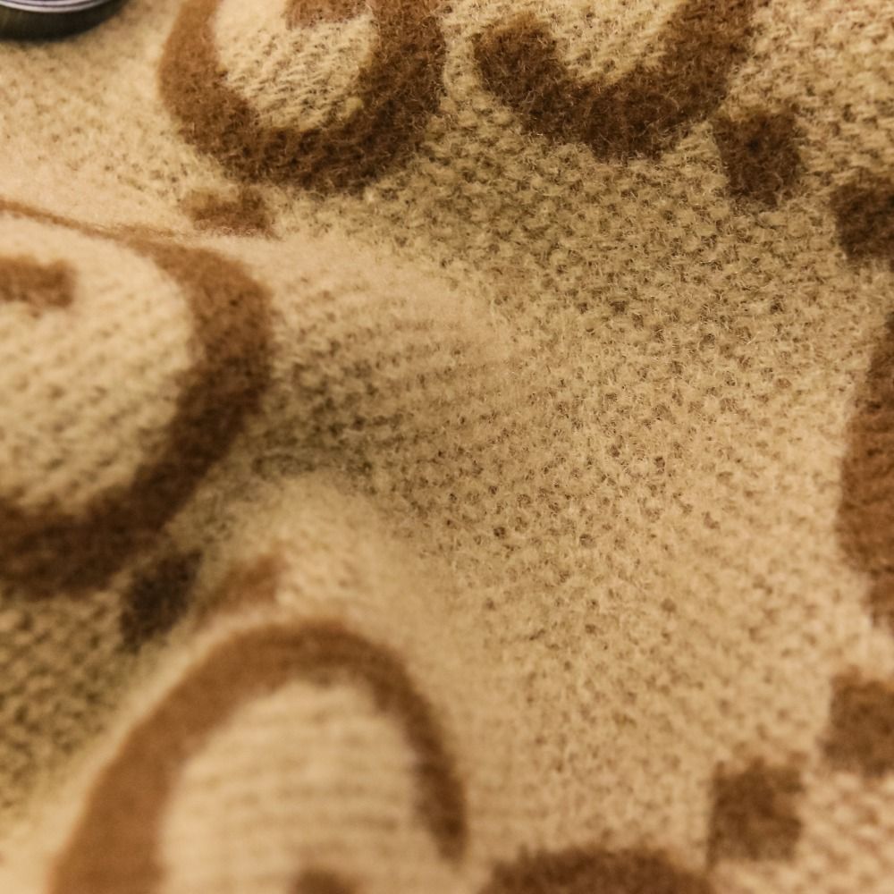 美品 GUCCI グッチ ジャンボ GG ウール ステンカラーコート 698708