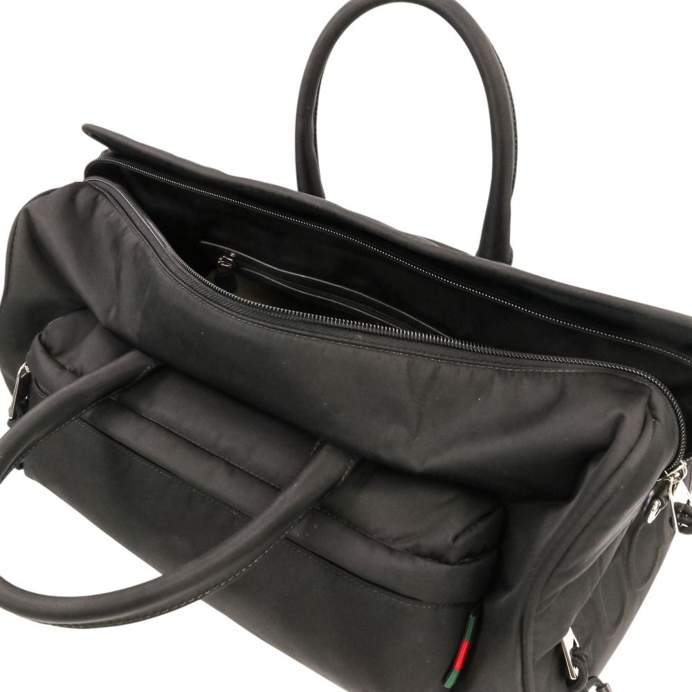 美品 GUCCI グッチ シェリーライン ナイロン 2WAY ボストンバッグ