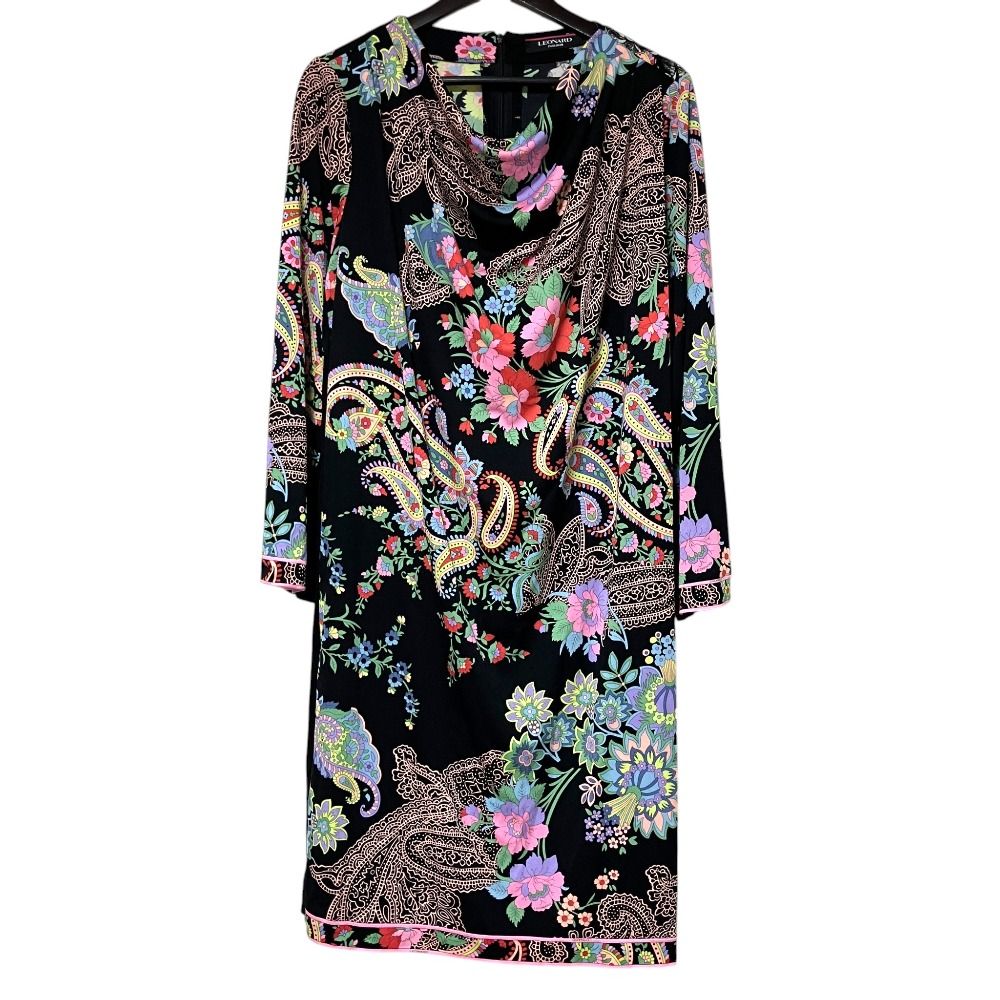 美品 LEONARD FASHION レオナールファッション カンカンストレッチ