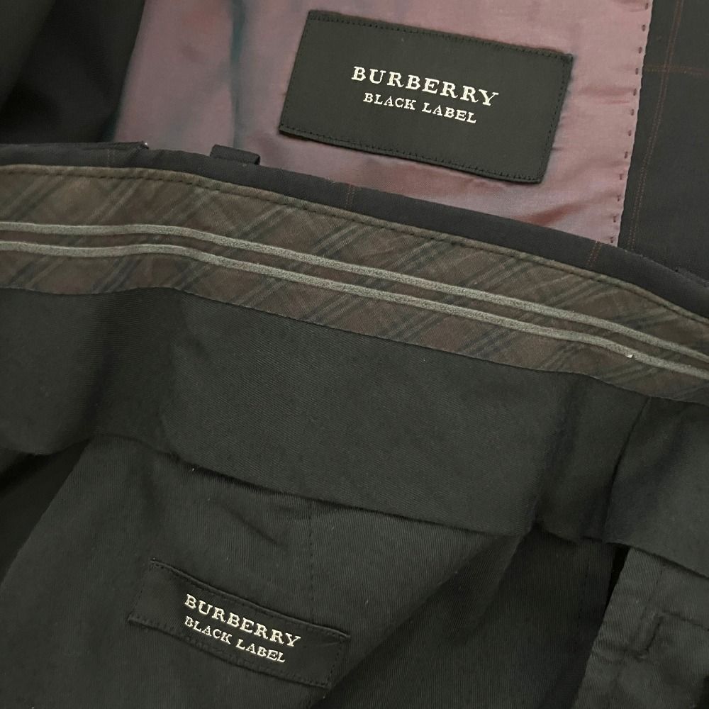 良品 BURBERRY BLACK LABEL バーバリー ウインドウペン テーラード