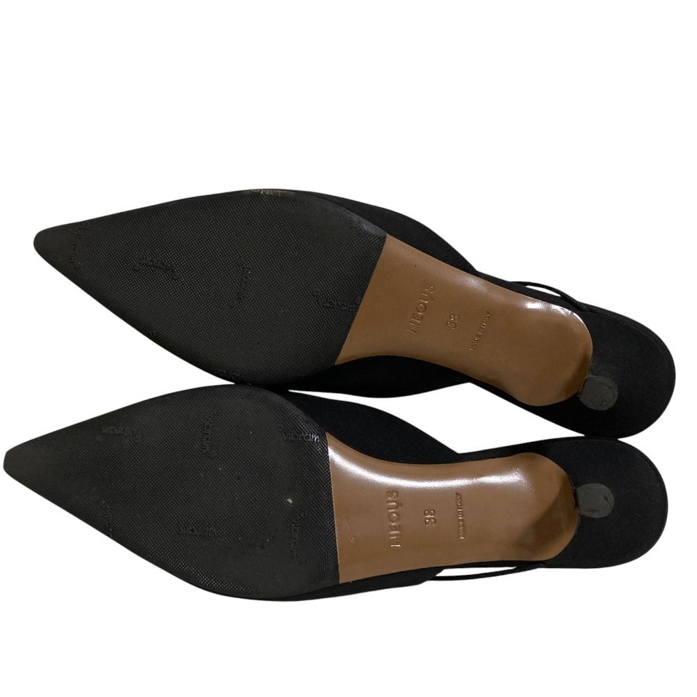 美品 NEOUS ネオアス MAGO FABRIC MULE ポインテッドトゥ ミュール