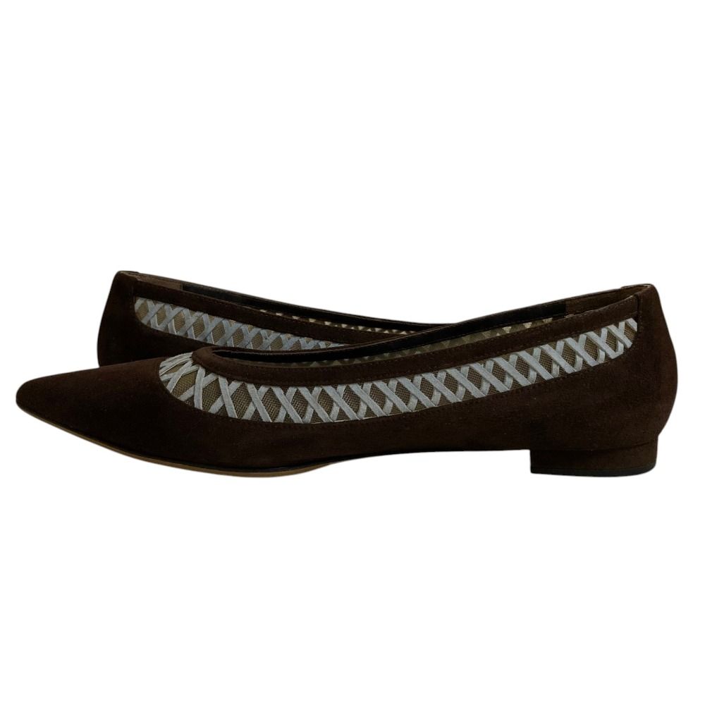 美品 MANOLO BLAHNIK マノロブラニク スエード ポインテッドトゥ
