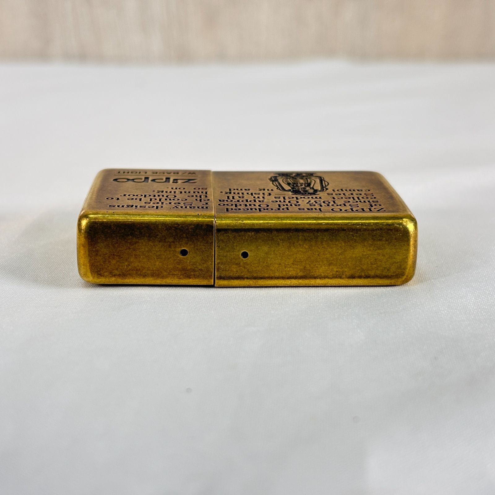 ZIPPO TIME TANK ポケットクロック ランタン柄 バックライト付 USA製