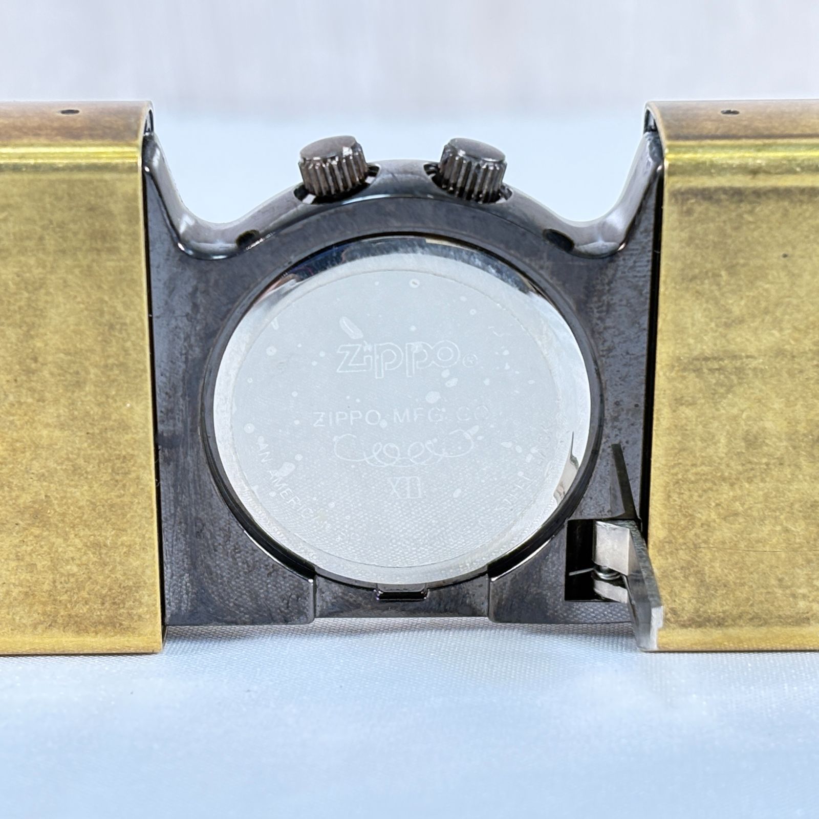 ZIPPO TIME TANK ポケットクロック ランタン柄 バックライト付 USA製