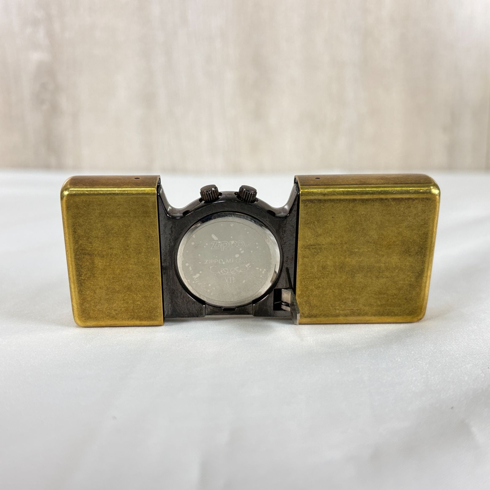 ZIPPO TIME TANK ポケットクロック ランタン柄 バックライト付 USA製