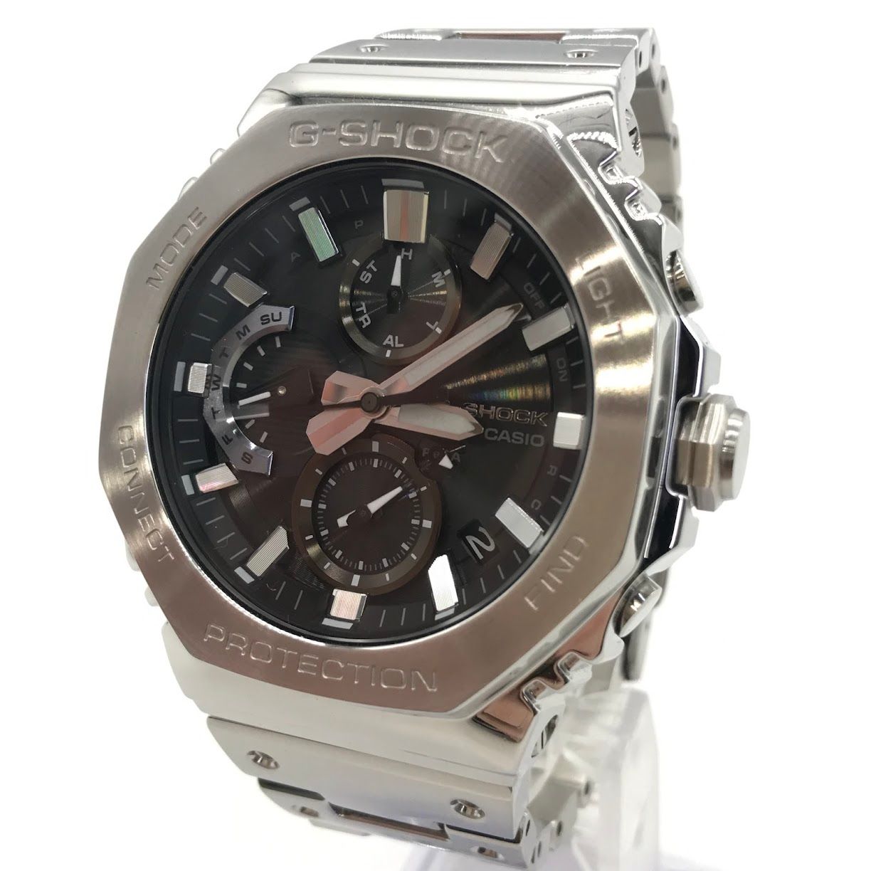 【倉吉店】 中古 G-SHOCK | ジーショック 腕時計 FULL METAL フルメタル アナデジソーラー GMC-B2100S-1AJF シルバー 【131】