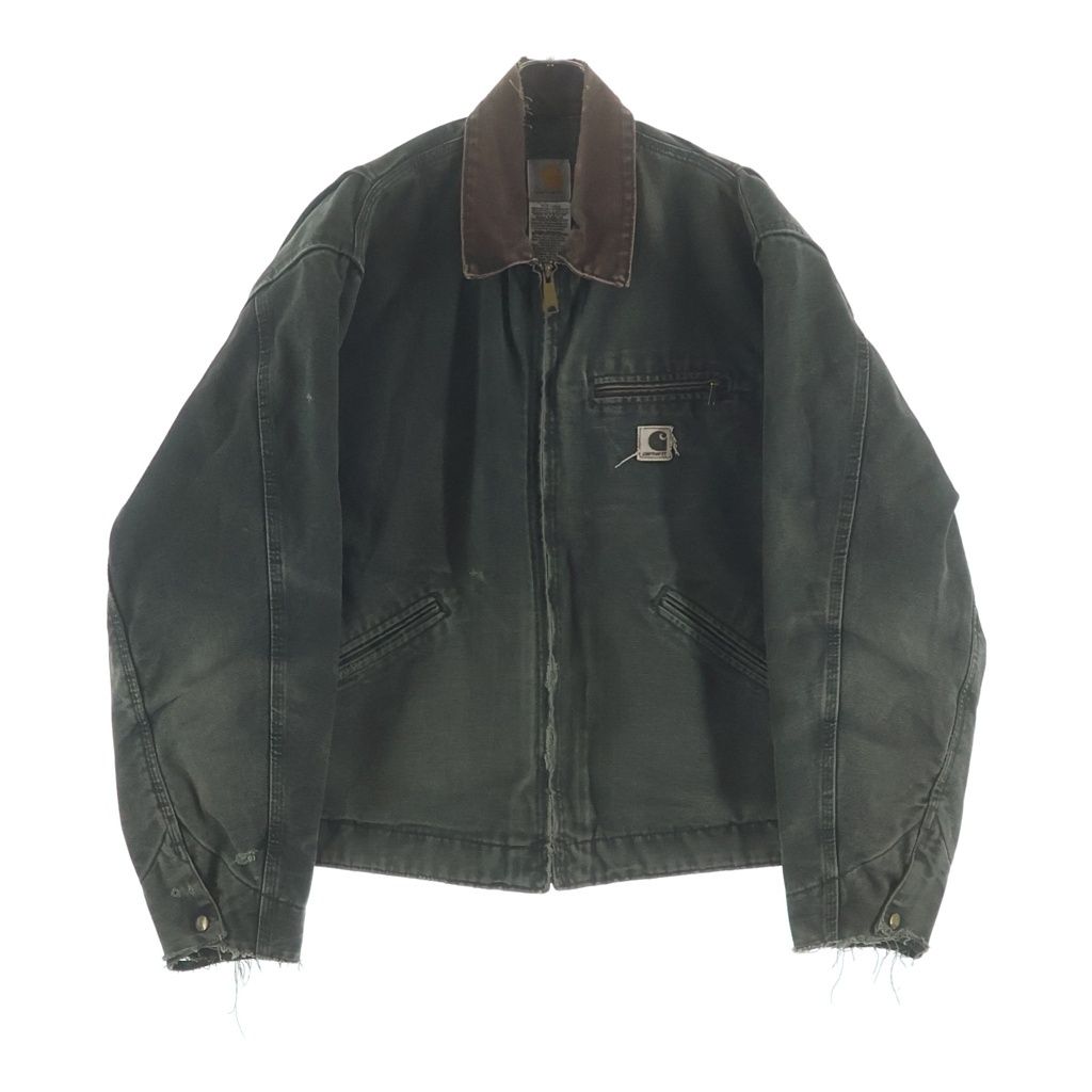 CARHARTT (カーハート) 00s VINTAGE DETROIT JACKET BLANKET ヴィンテージ 裏地ブランケット デトロイトジャケット カーキ