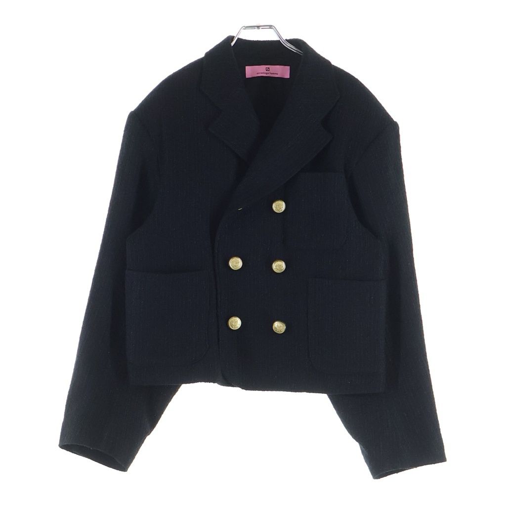 ANREALAGE (アンリアレイジ) DOUBLE BUTTON TWEED JACKET ダブルボタン