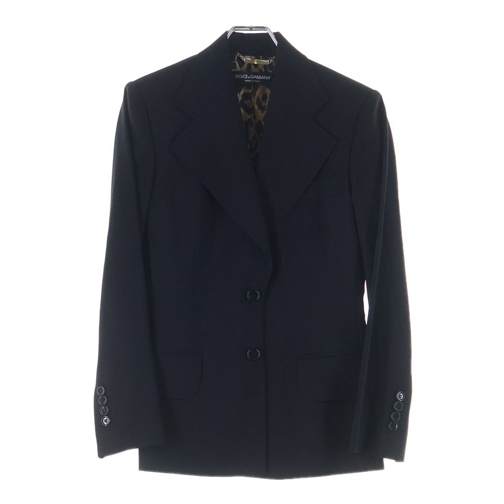 DOLCE＆GABBANA テーラードジャケット レオパード柄 38 DOLCE & GABBANA (ドルチェアンドガッバーナ) セットアップスーツ