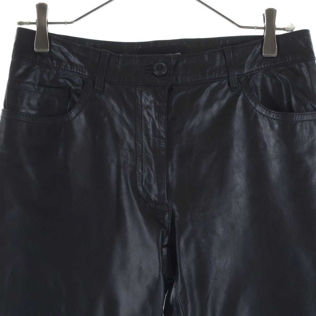 ANN DEMEULEMEESTER (アンドゥムルメステール) レザーパンツ カーフ
