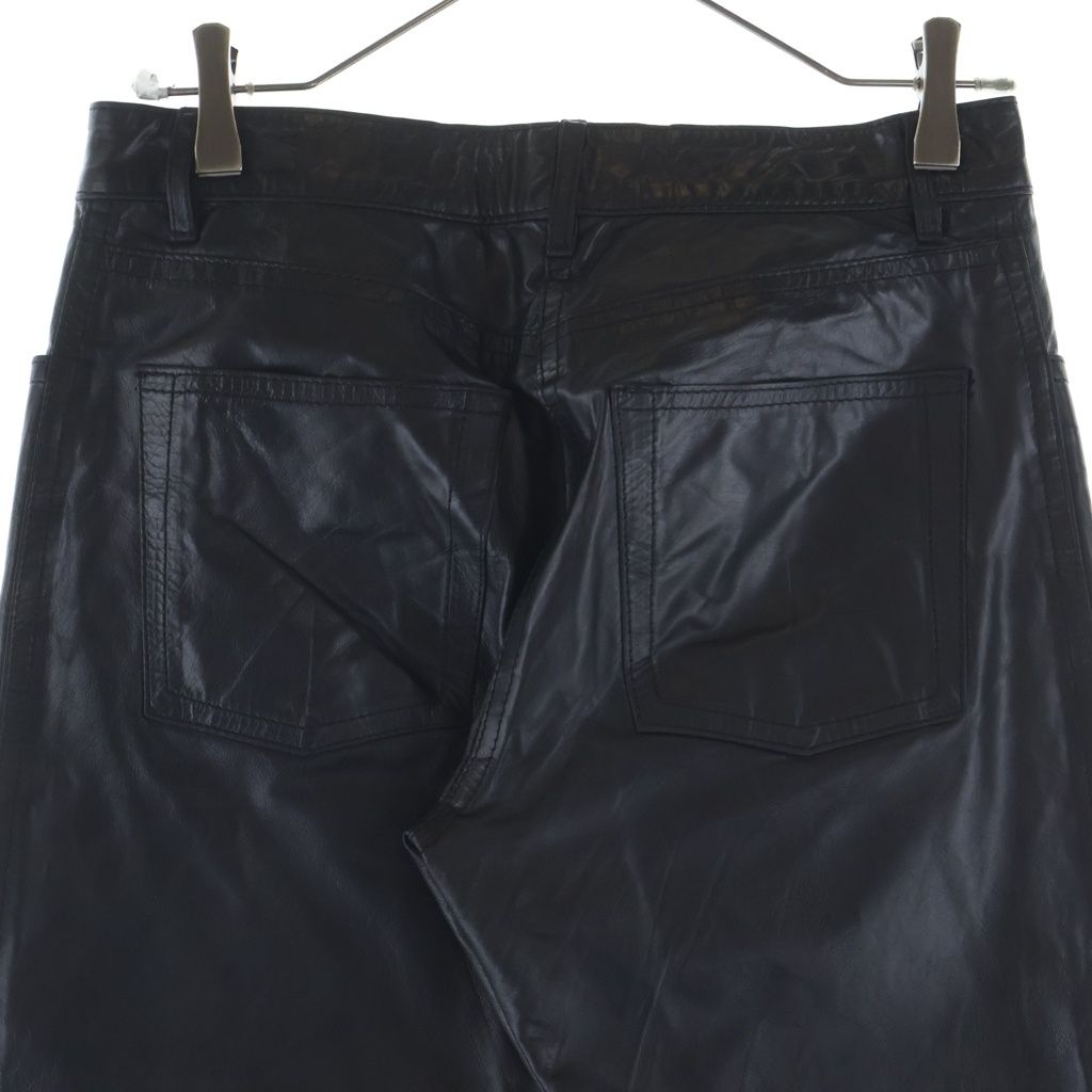 ANN DEMEULEMEESTER (アンドゥムルメステール) レザーパンツ カーフ