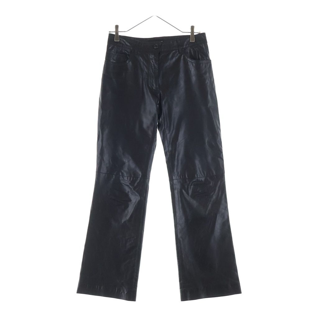 ANN DEMEULEMEESTER (アンドゥムルメステール) レザーパンツ カーフ