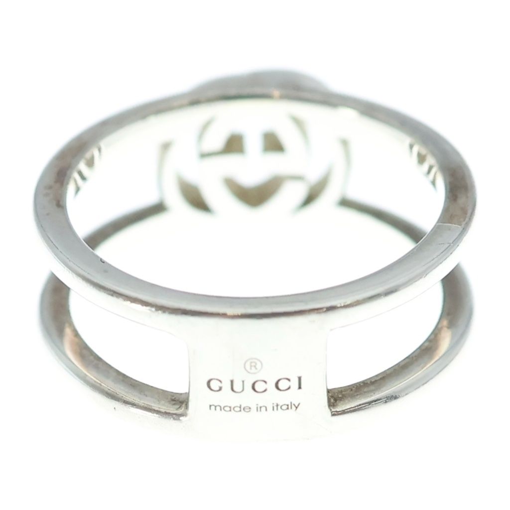 GUCCI (グッチ) GGインターロッキング リング ロゴ Ag925 シルバー