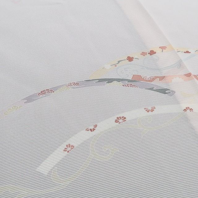 新品・夏訪問着】絽 五泉 お仕立て上がり品 夏着物 正絹 仕付け糸付