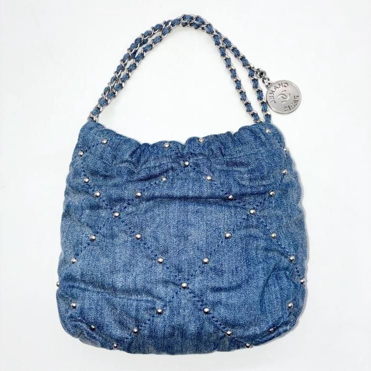 CHANEL シャネル 22 ミニ デニム 2WAY ハンドバッグ ショルダー