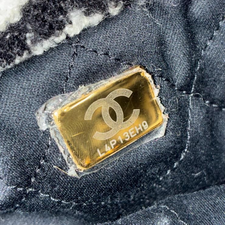 CHANEL シャネル 22 ミニ ウール カメリア ツイード 2WAY ハンドバッグ