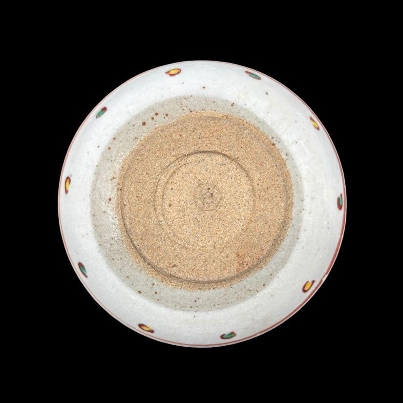 能狂言絵手塩皿　図変わり　陶器　時代物　煎茶器　玉露揃　茶器セット　アンティーク 5客セット】 五代 清水六兵衛 色絵 手塩皿 春渓画 共箱 小皿 丸皿
