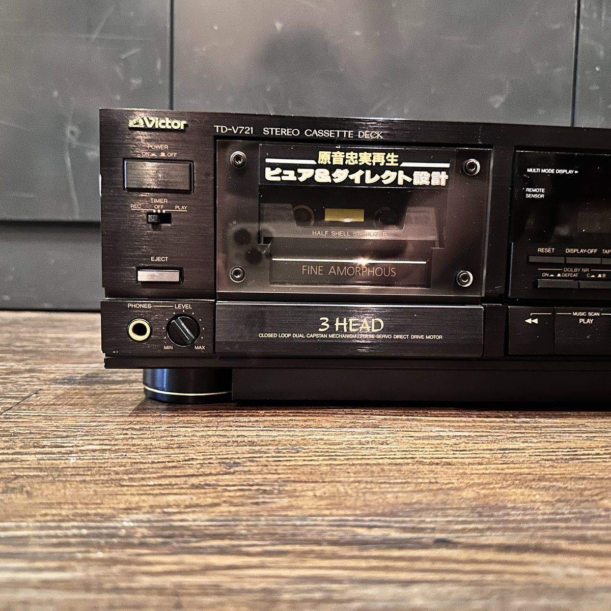 Victor TD-V721 3HEAD Stereo Cassette Deck Dolby B/C NR HX PRO CD