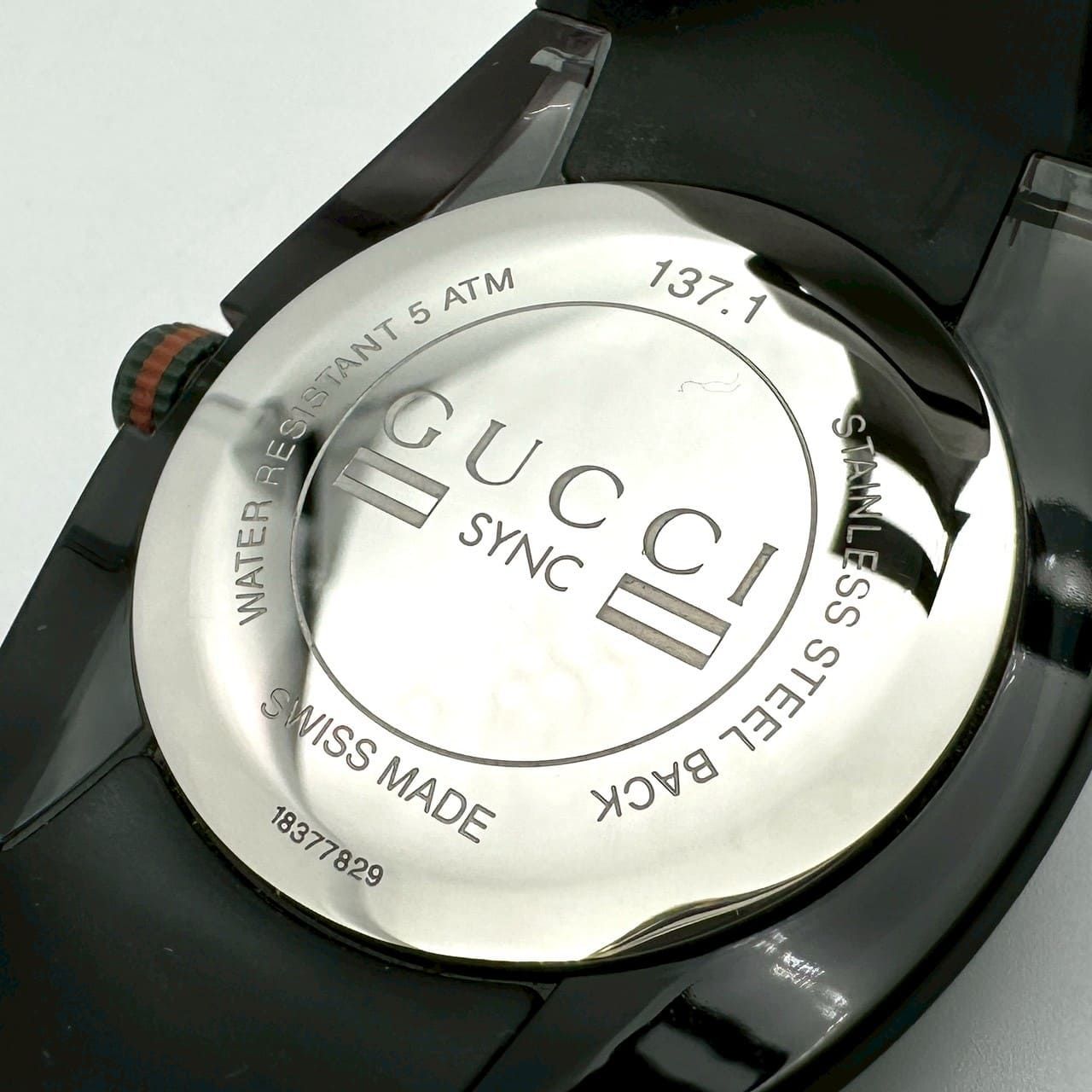 電池交換済 GUCCI グッチ シンク デイト 137.1 YA137107A シェリー