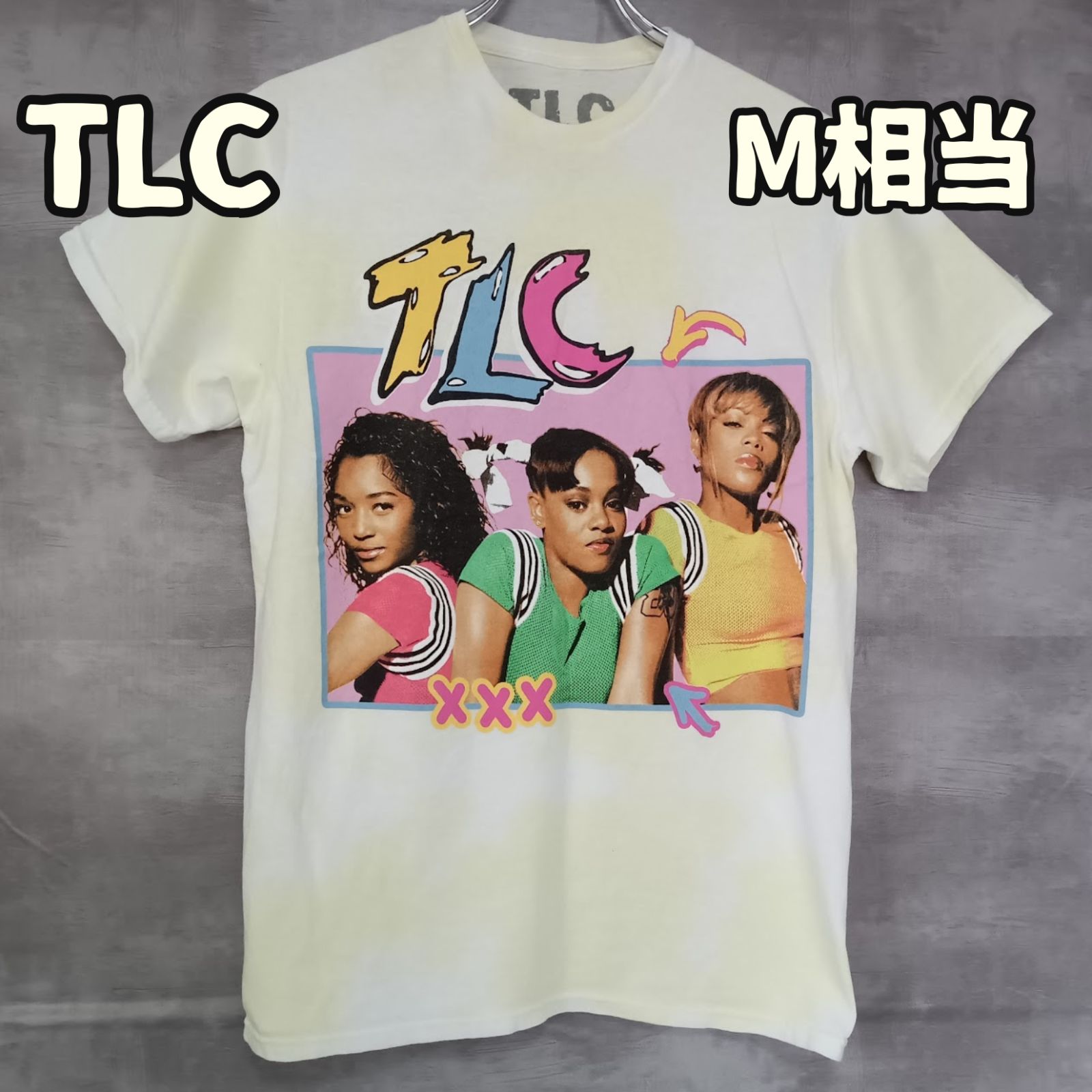 TLC ティーエルシー アーティスト Tシャツ フォトプリント イエロー S
