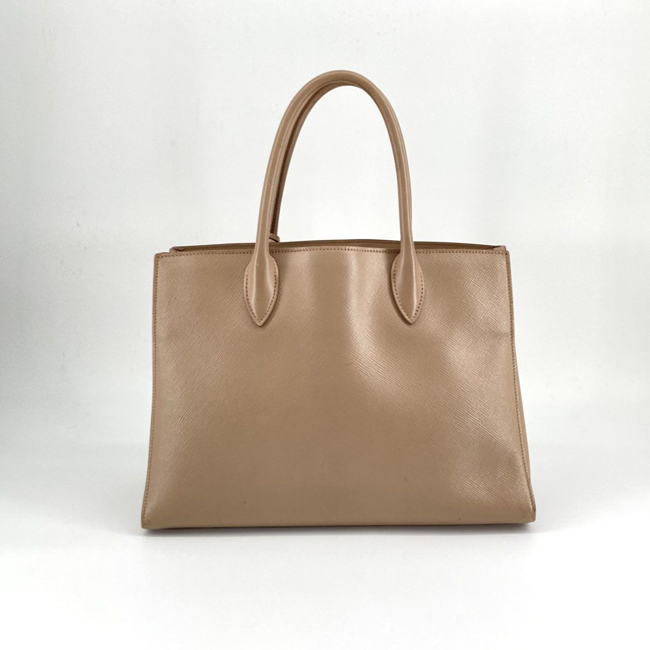 PRADA（プラダ） ビブリオテーク 1BG098 トートバッグ ベージュ - メルカリ