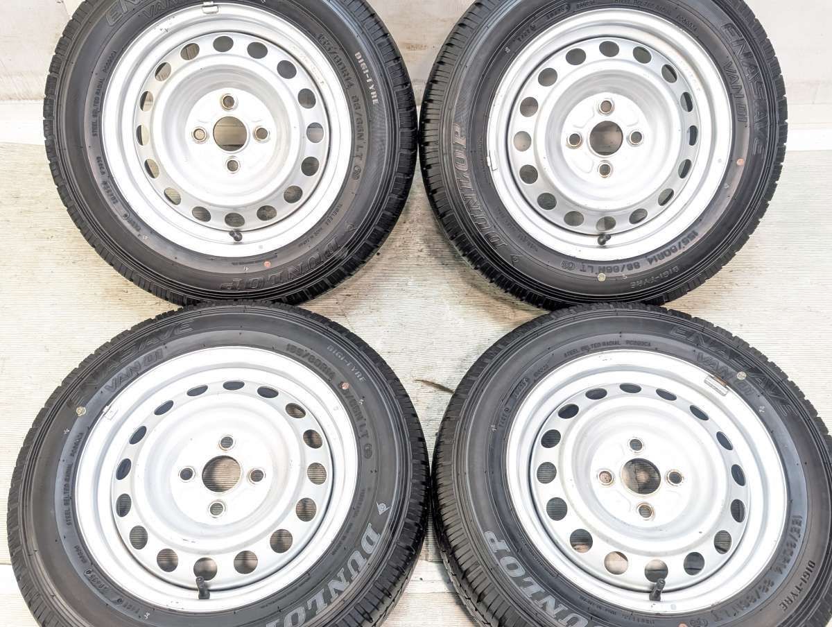 155/80R14 88/86N LT ダンロップ エナセーブ VAN01 トヨタ純正 AL 14x5