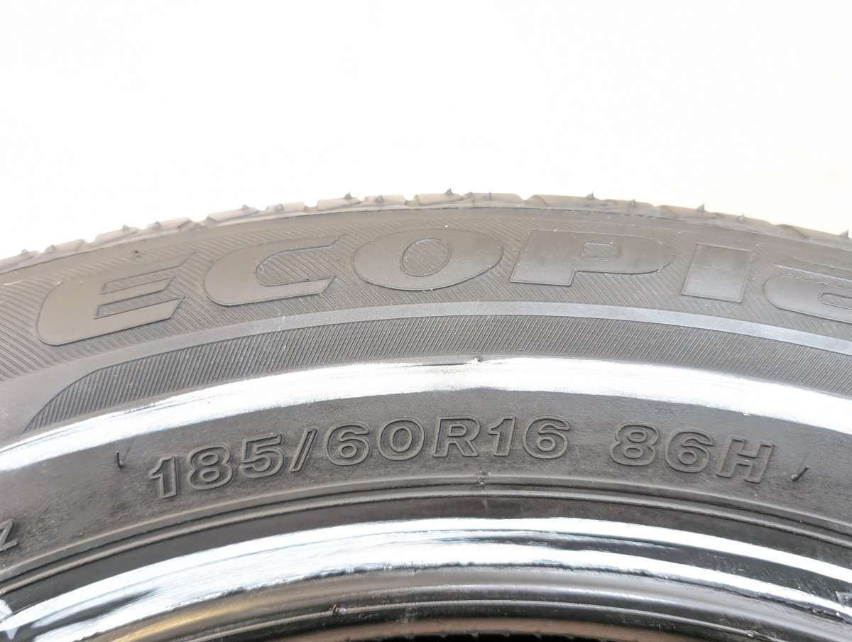 185/60R16 ブリヂストン エコピア EP25 中古タイヤ サマータイヤ 2本