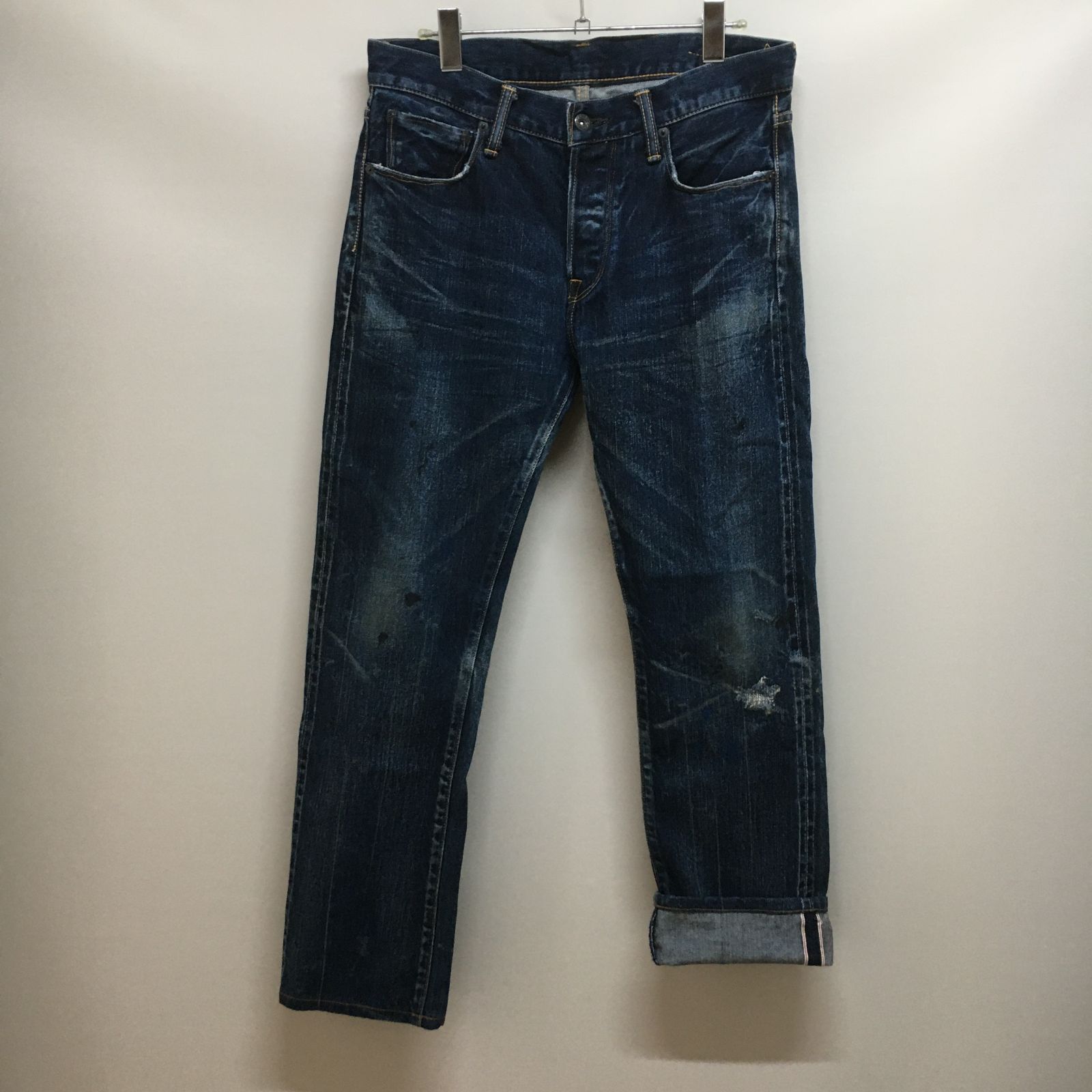 KURO デニムパンツ クロ 日本製 セルビッジ USED 0 セルビッチ⁄USED 