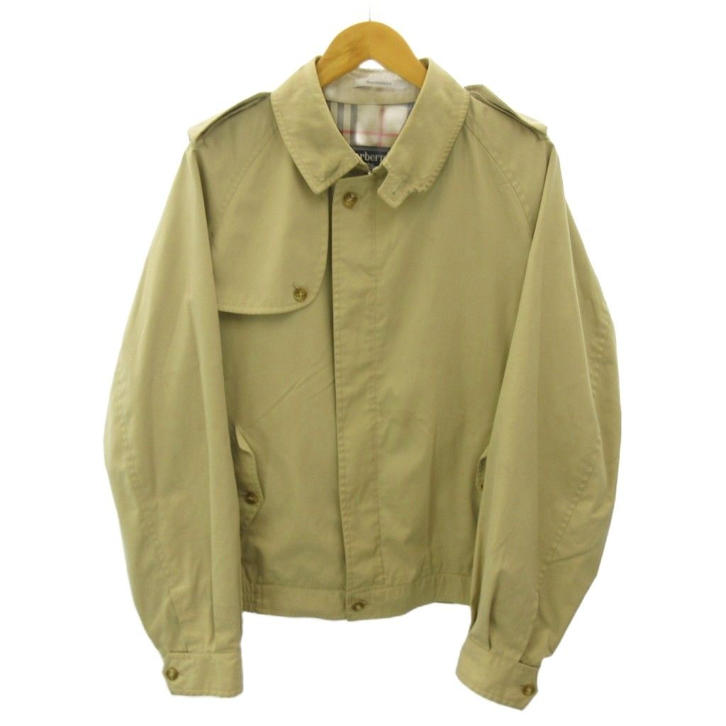 【極希少】 BURBERRY 80s ブルゾン スイングトップ ベージュ バーバリーズ Burberrys ヴィンテージ ハリントンジャケット スイング
