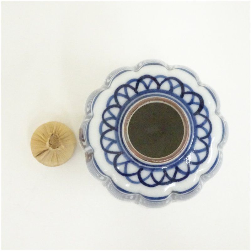 染付桶側振出 振り出し 振出し 茶道具 茶道 おしゃれ 器 お菓子 お茶