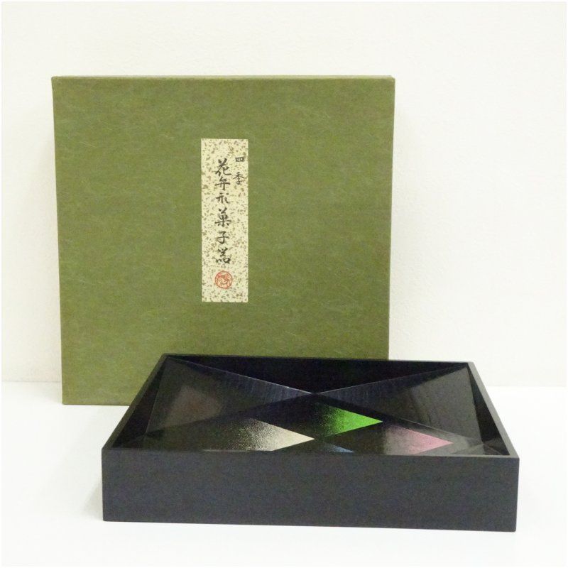 象彦造 四季花弁形菓子器（紙箱） 茶器 おしゃれ かわいい 和菓子