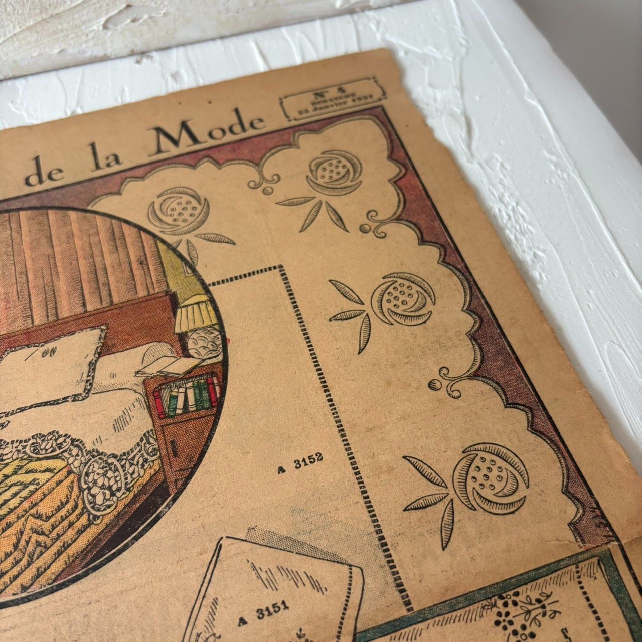フランス アンティーク Le Petit Echo de la Mode 手芸雑誌 刺繍図案