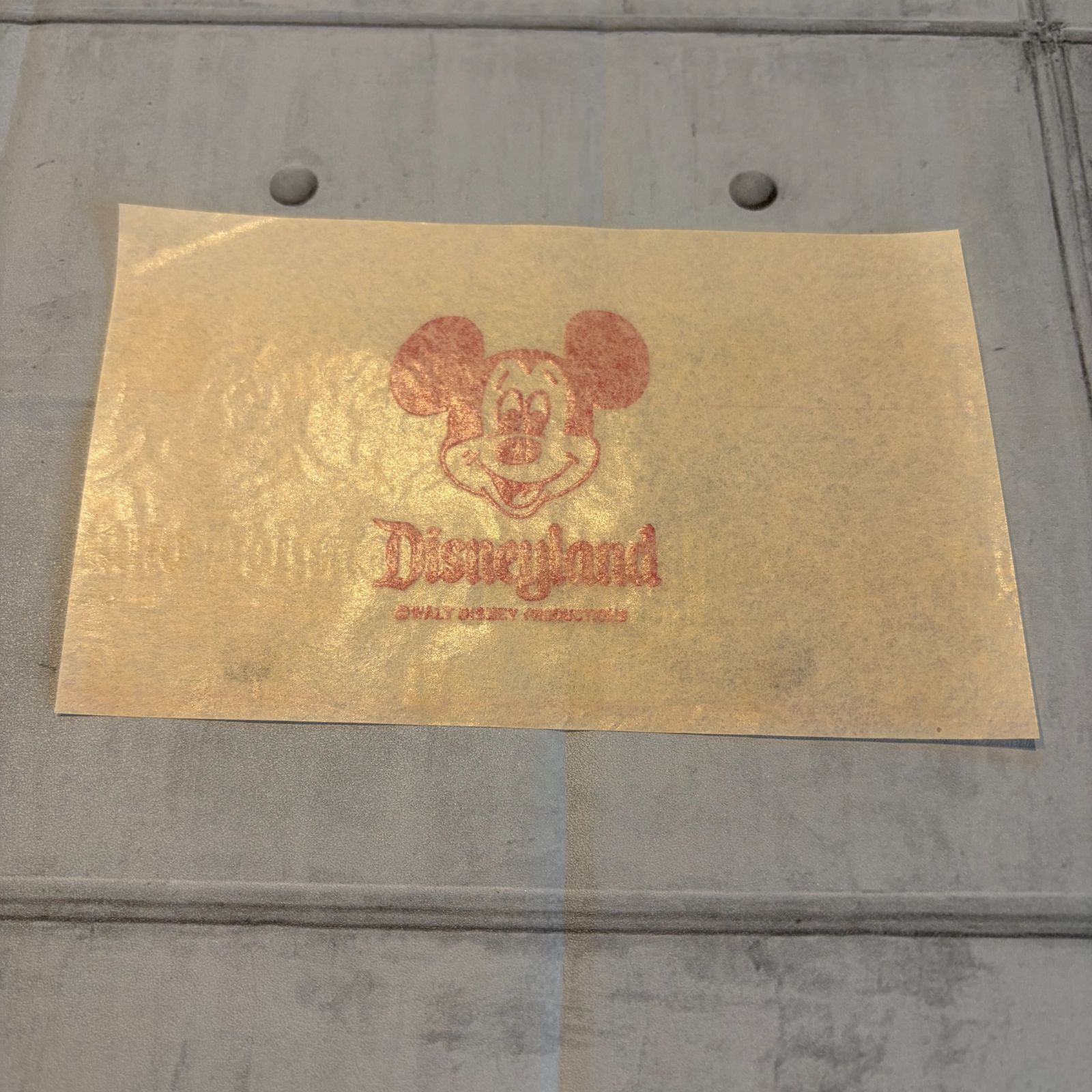 ⑯50's ヴィンテージ 転写シート アイロンプリント 古着 アメカジ