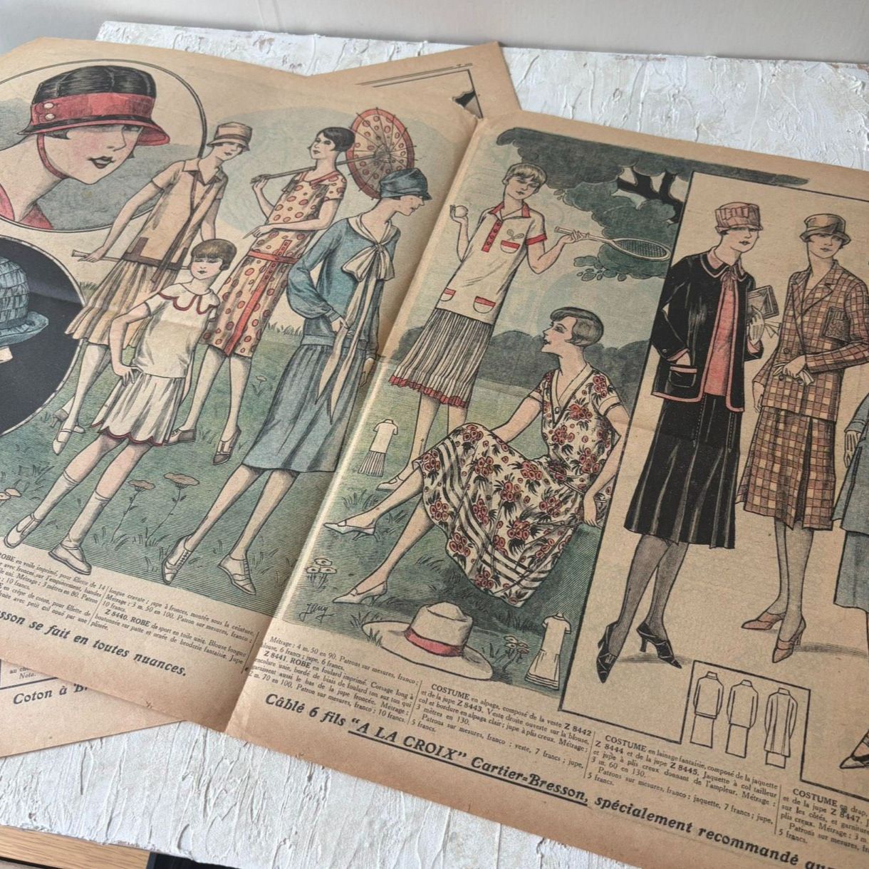 フランス アンティーク Le Petit Echo de la Mode 手芸雑誌 刺繍図案