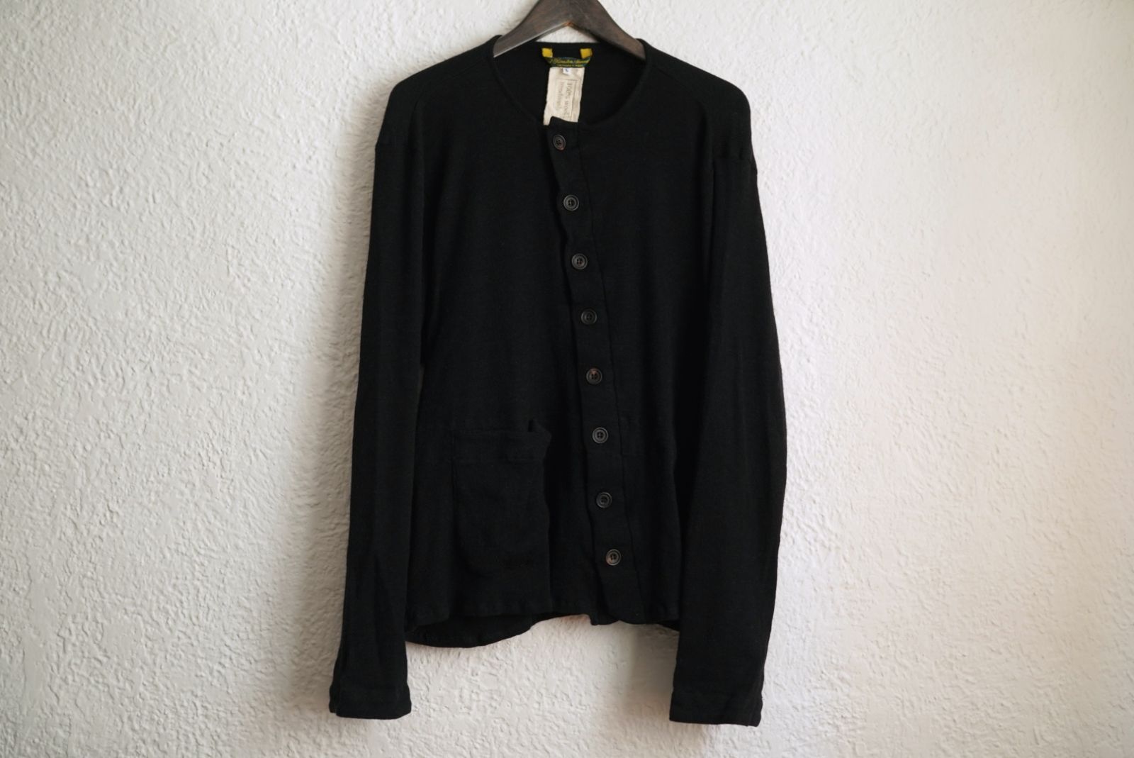 Mens Knit Slant ウールニットカーディガンセーター / Paul Harnden