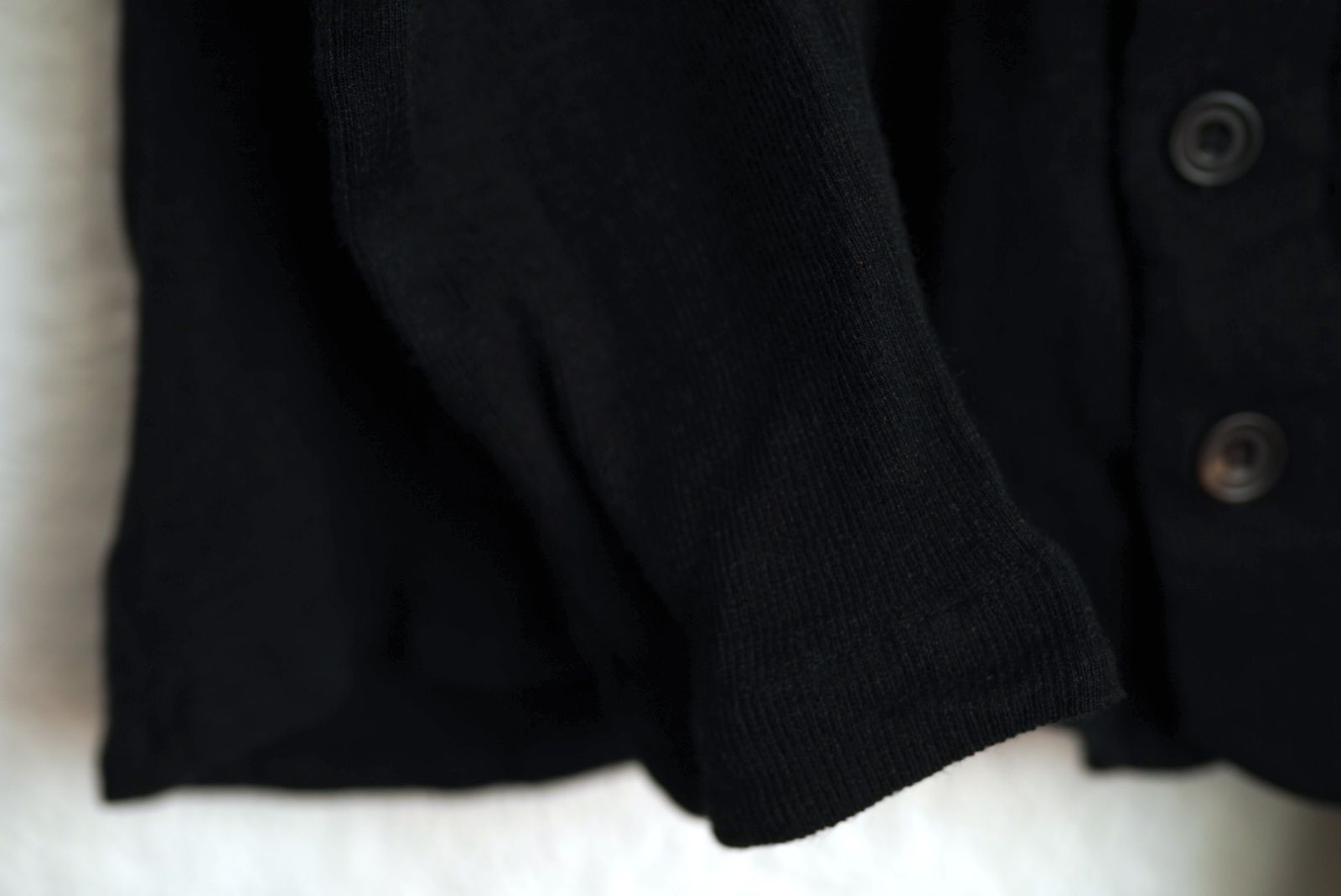 Mens Knit Slant ウールニットカーディガンセーター / Paul Harnden