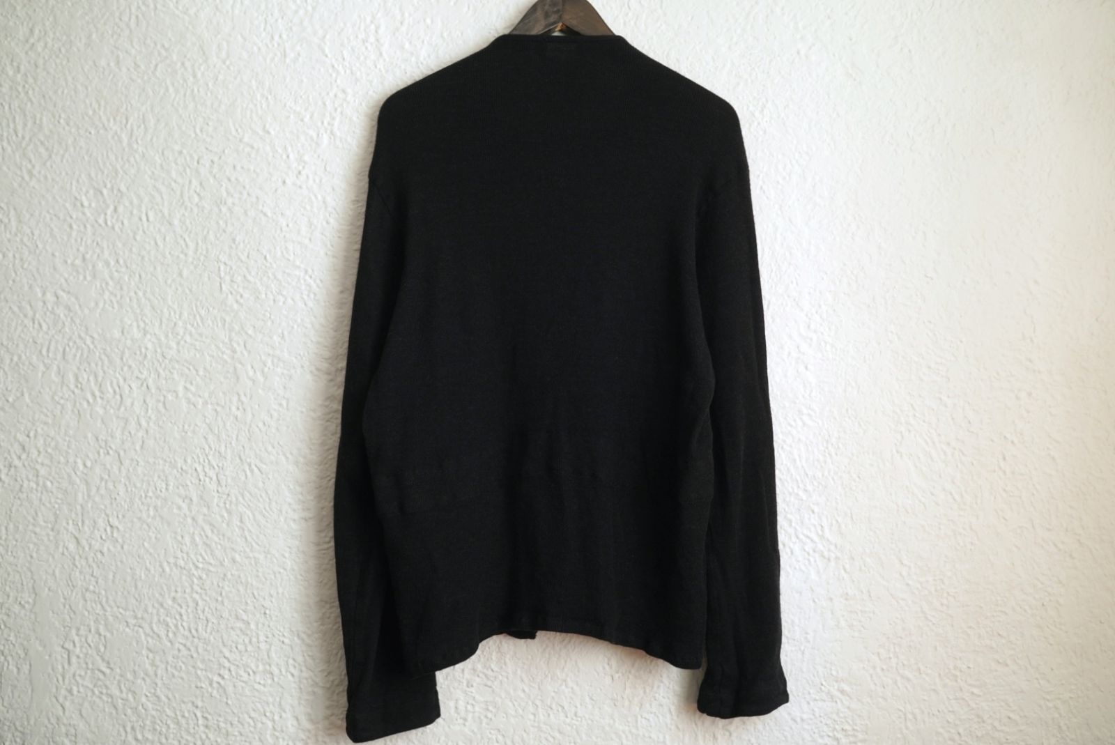 Mens Knit Slant ウールニットカーディガンセーター / Paul Harnden