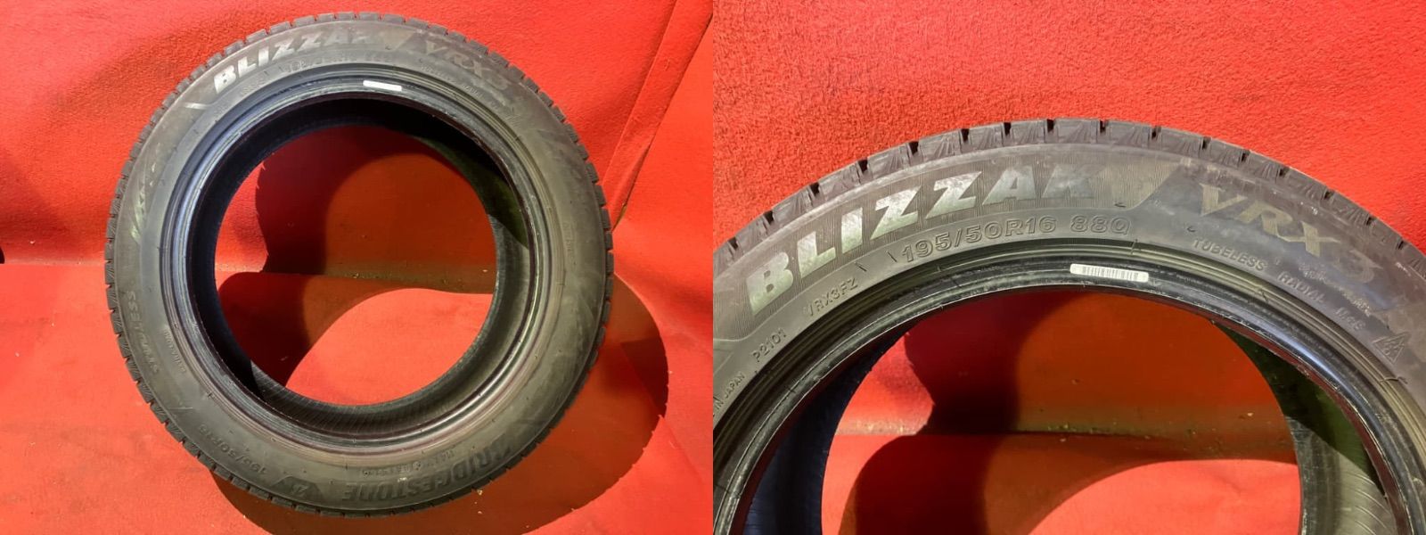 195/50R16Bridgestone VRXスタッドレスタイヤ 4本セット [4本以上で 