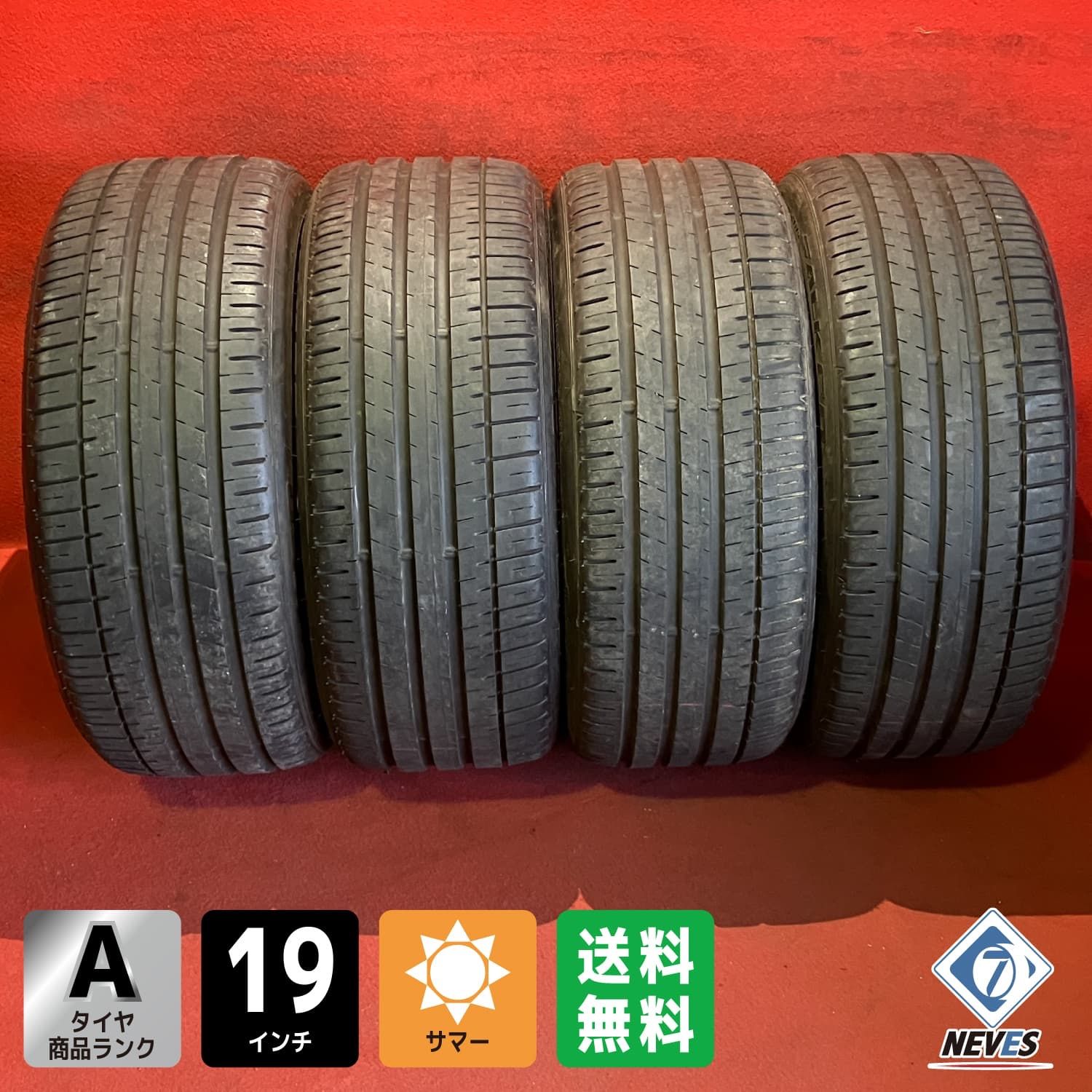 中古サマータイヤ【225/40R19 FALKEN FK510】 4本SET 27,755円