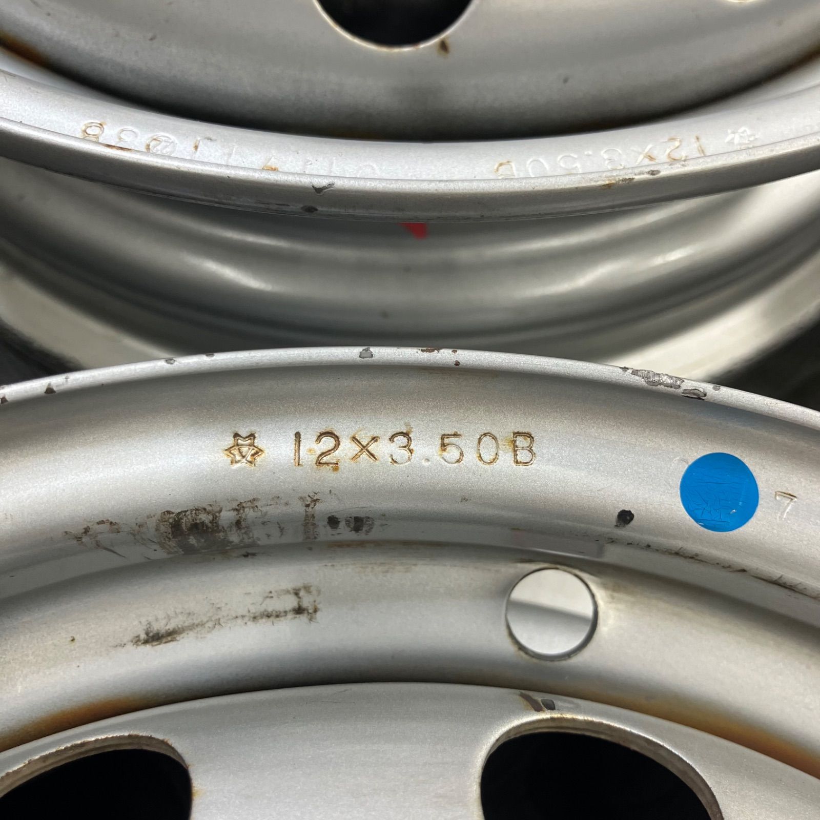 三菱純正スチールホイール 12×3.5J+45 PCD100/4H ミニキャブ U61
