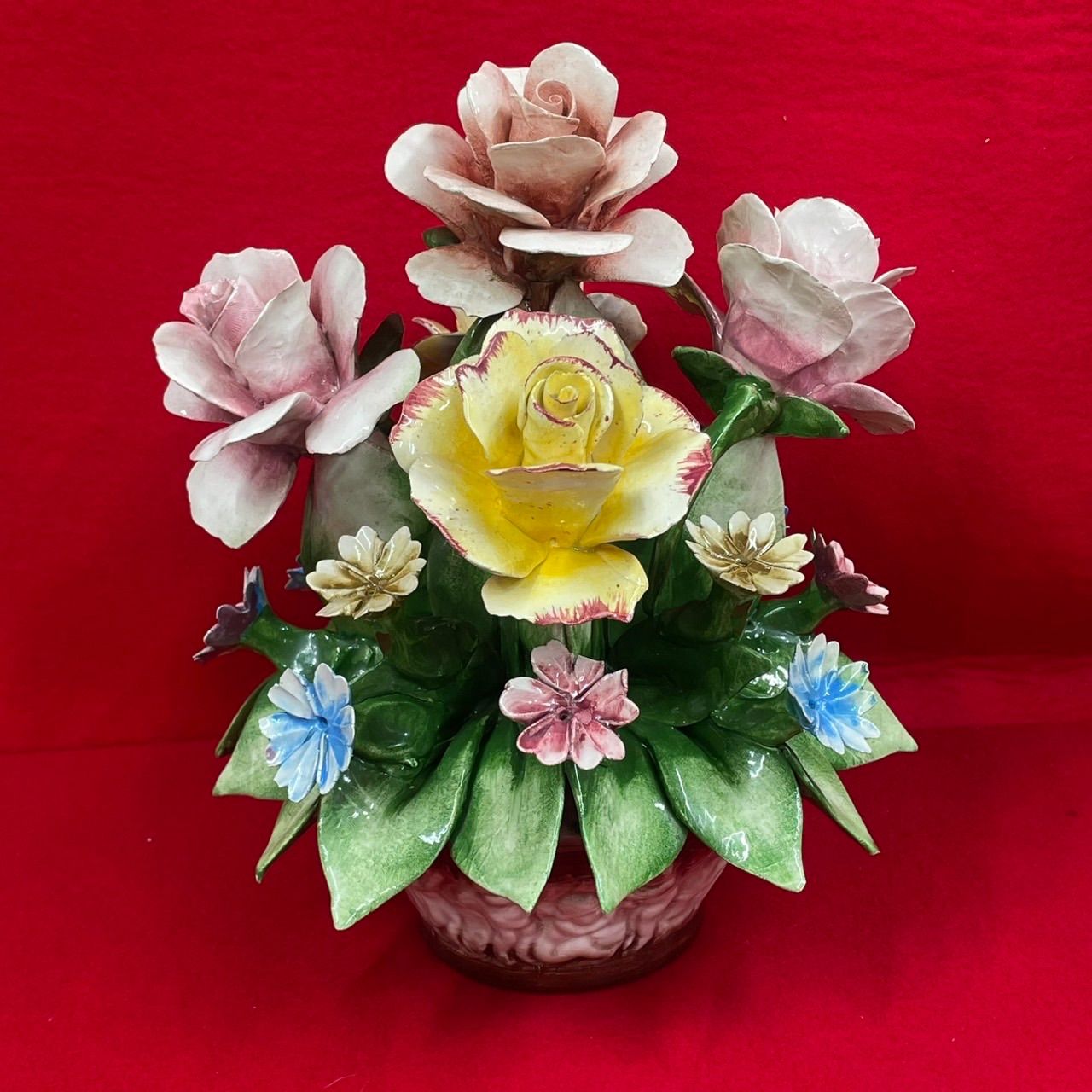 カポディモンテ CAPODIMONTE 陶花 イタリア製 カポディモンテ 陶花