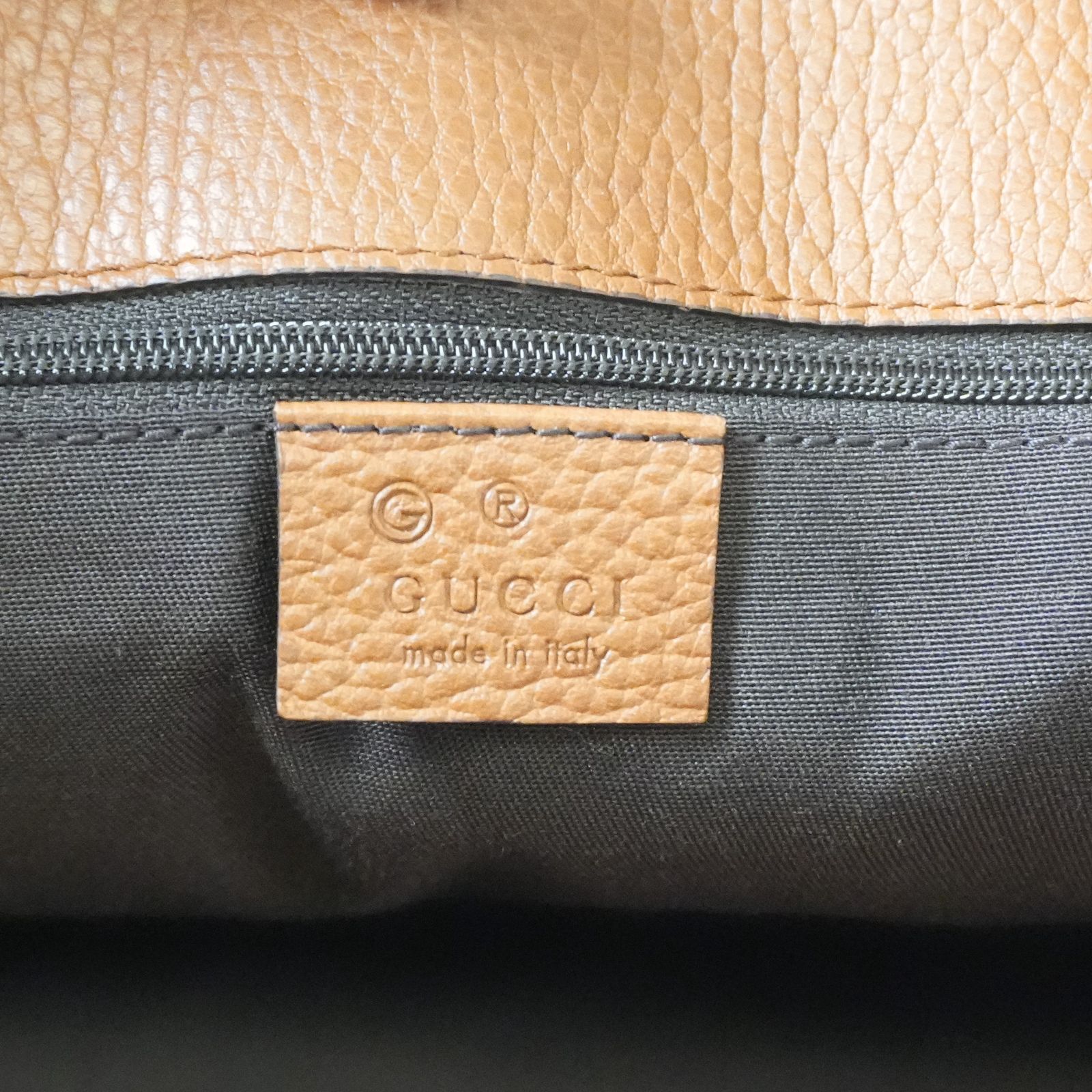 GUCCI グッチ レザー トートバッグ ブラウン 380118 - メルカリ