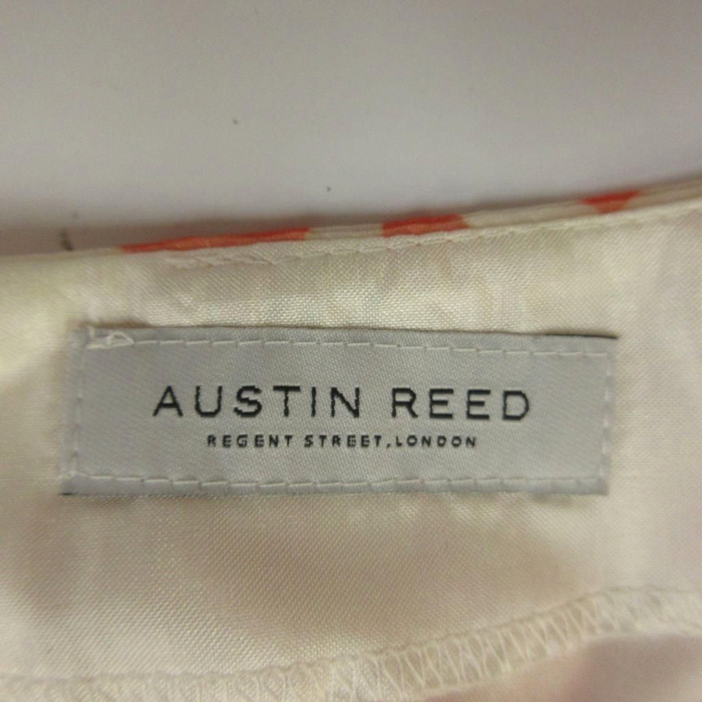 オースチン リード Austin Reed ワンピース 38 オレンジ 花柄 ラウンド