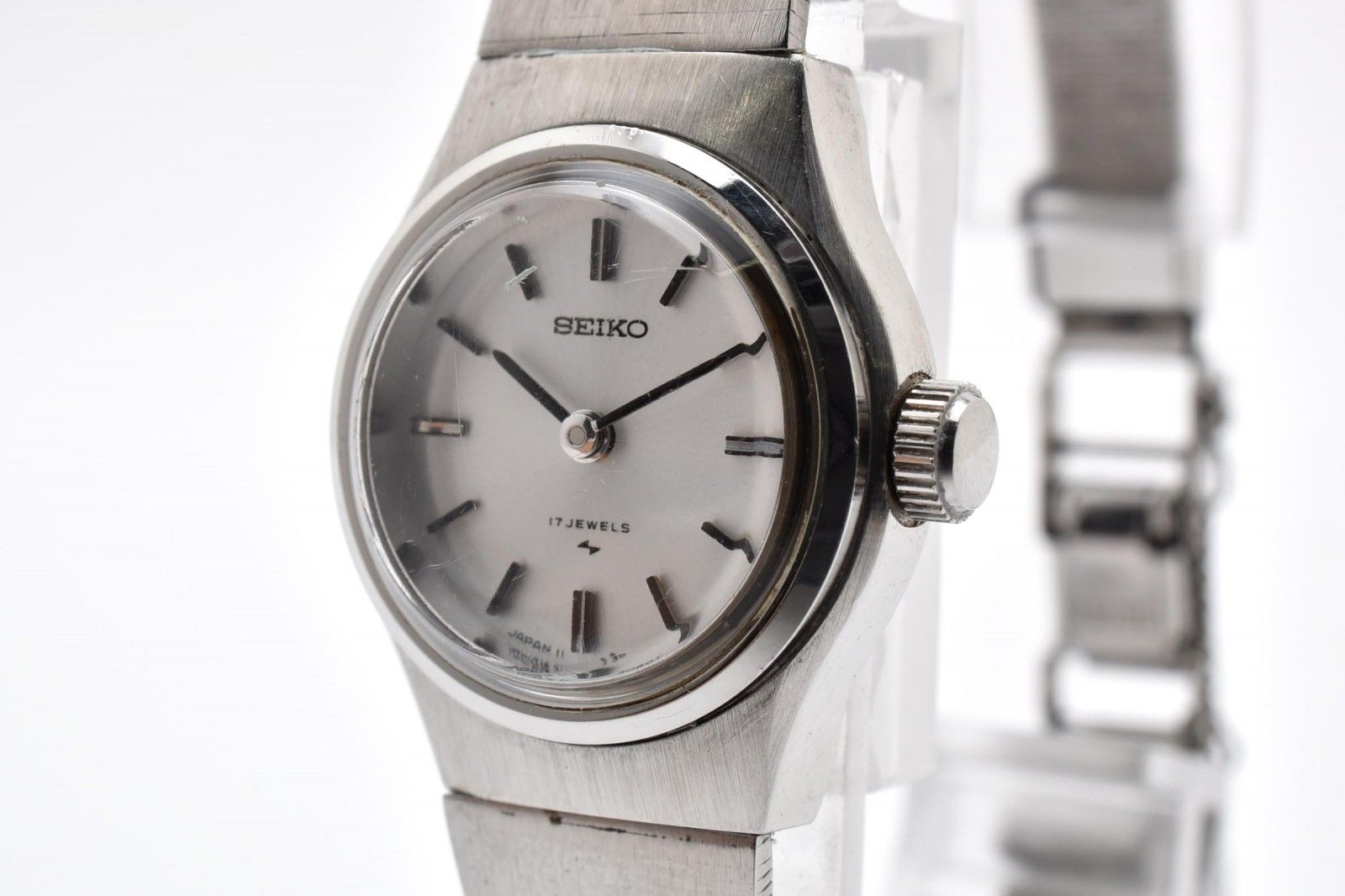 SEIKO セイコー 11-0910 レディース 手巻き 腕時計 シルバー文字盤 ステンレス ドレスウォッチ ヴィンテージ