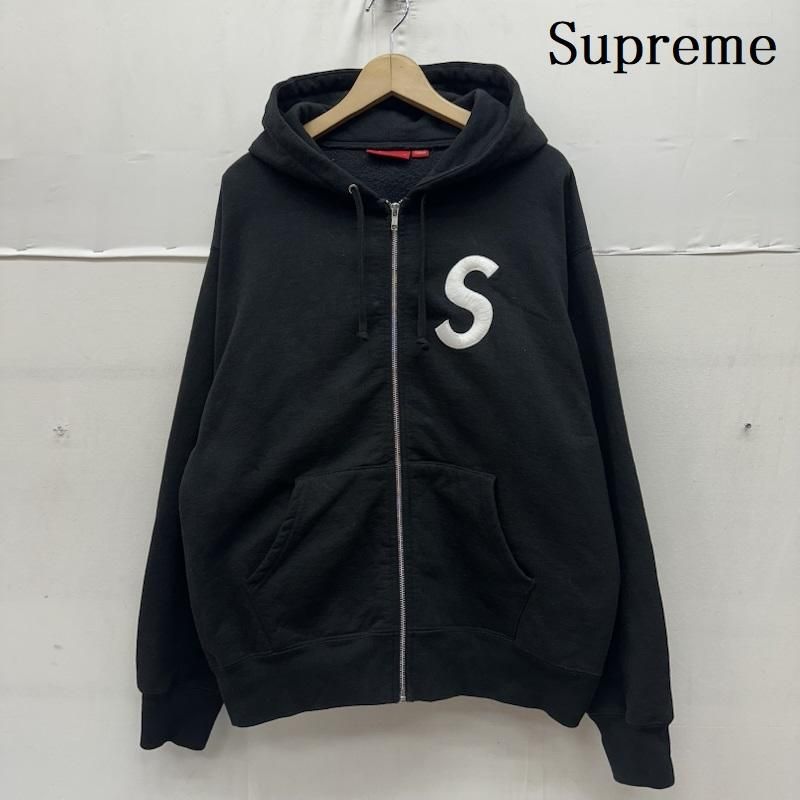 シュプリーム 24FW S Logo Zip Up Hooded ロゴ 刺繍 ジップ パーカー