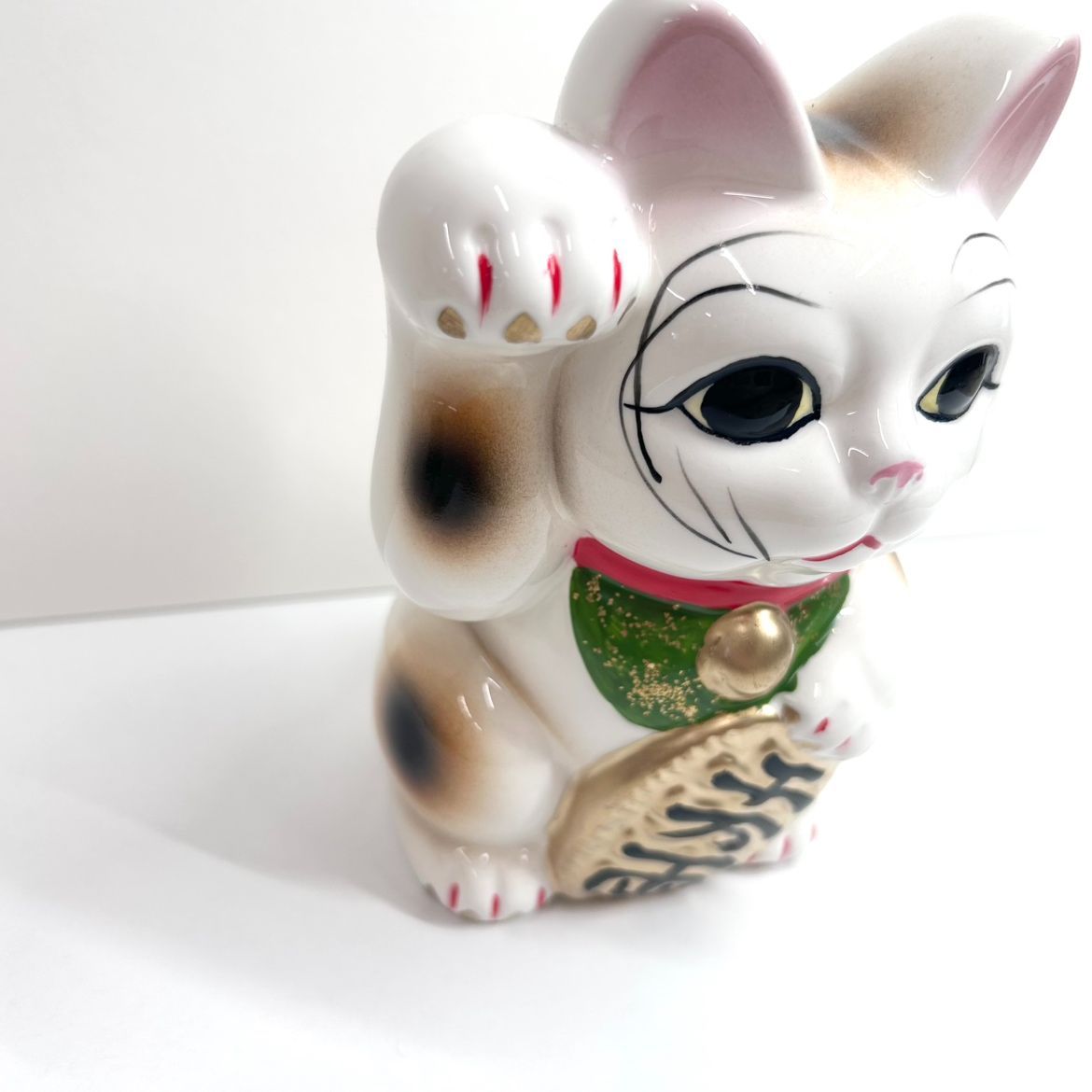 新品】大型 招き猫 千万両 貯金箱 陶器製 開運招福 商売繁盛 金運